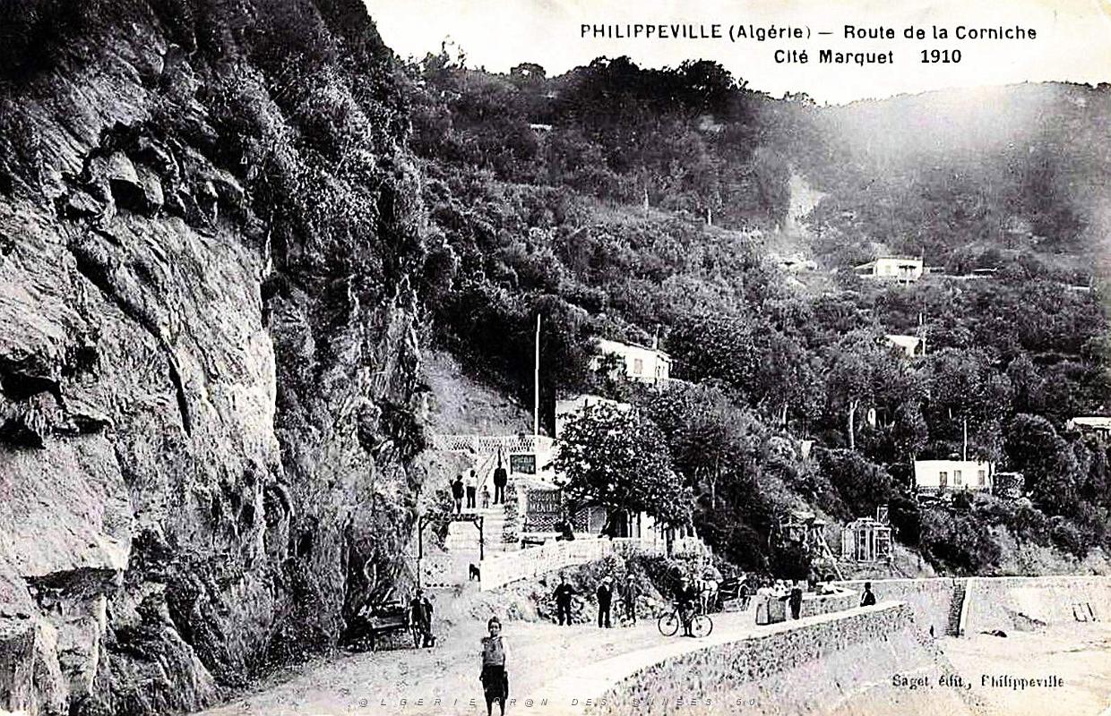 Philippeville - Route de la Corniche - Cite Marquet - 1910.jpg